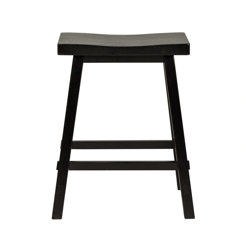 Creations 24 Inch Sawhorse Counter Stool - Black (RTA) image