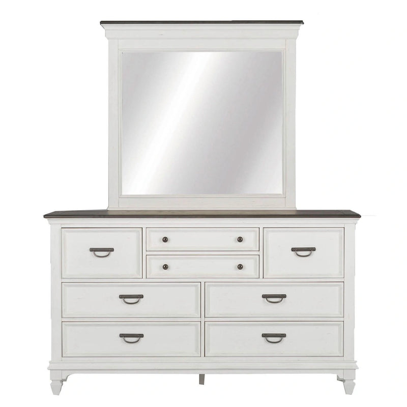 Allyson Park King California Panel Bed, Dresser & Mirror, Night Stand image