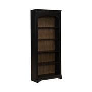 Meritage 2pc Bunching Bookcase in Aged Charcoal w/ Rub Thru/Caramel image
