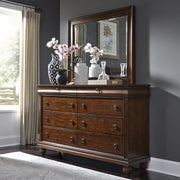 Rustic Traditions Sleigh Bed, Dresser & Mirror, Chest image