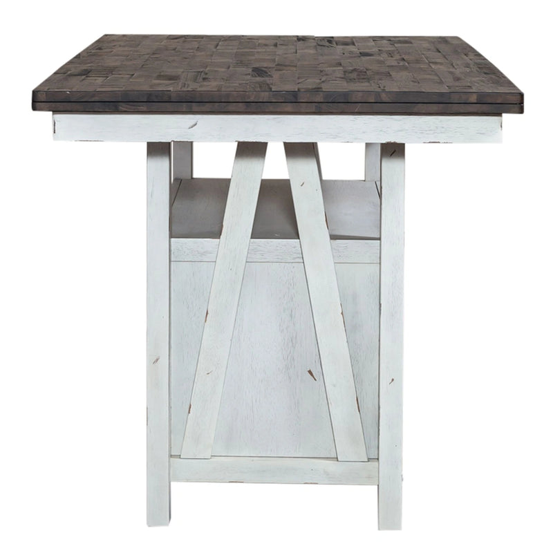 Farmhouse Gathering Table in White/Oak image