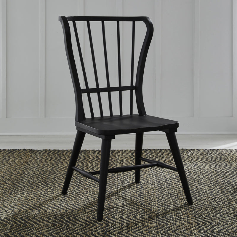 River Place Windsor Back Side Chair - Black (RTA) image