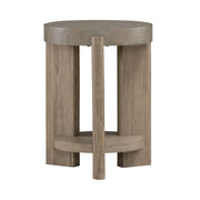 Affinity Chairside Table in Dusty Taupe with Concrete Top image