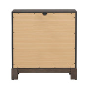 Modern Edge Nightstand w/ Charging Station in Caffe image