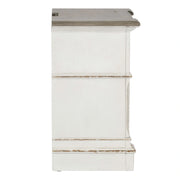 Abbey Park Drawer Nightstand in Antique White image