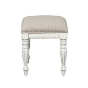 Magnolia Manor Accent Bench in Antique White image