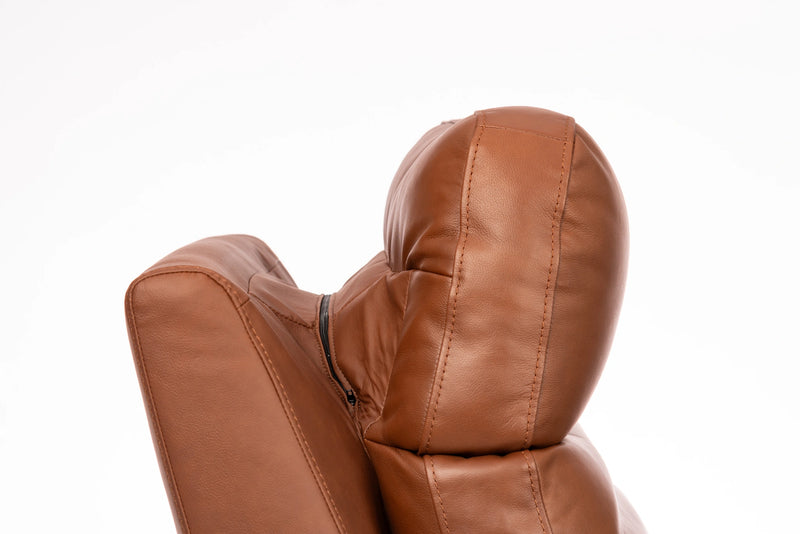 Refined Perfect Match Power Swivel Gliding Recliner with Power Headrest & Lumbar