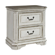 Magnolia Manor Two Drawer Nightstand in Antique White image