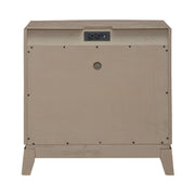 Avalon Nightstand with Charging Station in Burnished Beige image
