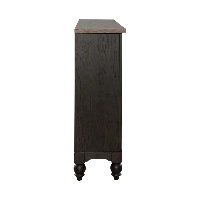 Americana Farmhouse Hall Buffet in Dusty Taupe & Black image