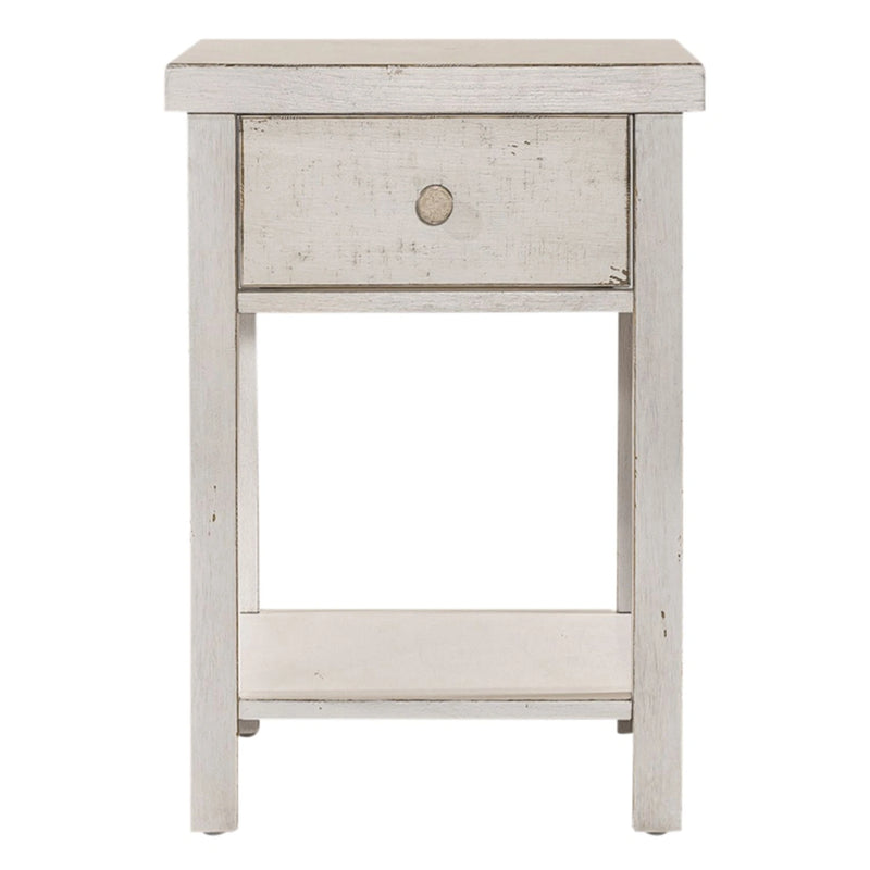 Modern Farmhouse Drawer Chair Side Table image