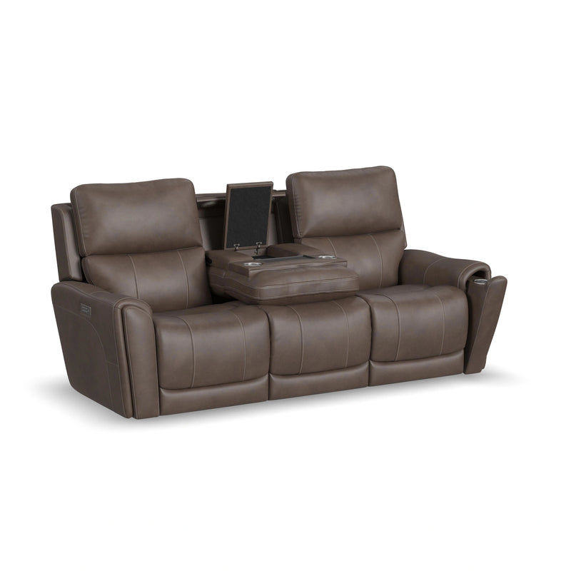 Carter Latitudes Power Reclining Sofa with Console & Power Headrests & Lumbar - 5000004704