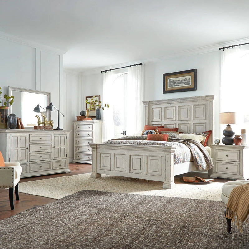 Big Valley King Panel Bed, Dresser & Mirror, Chest, Night Stand image