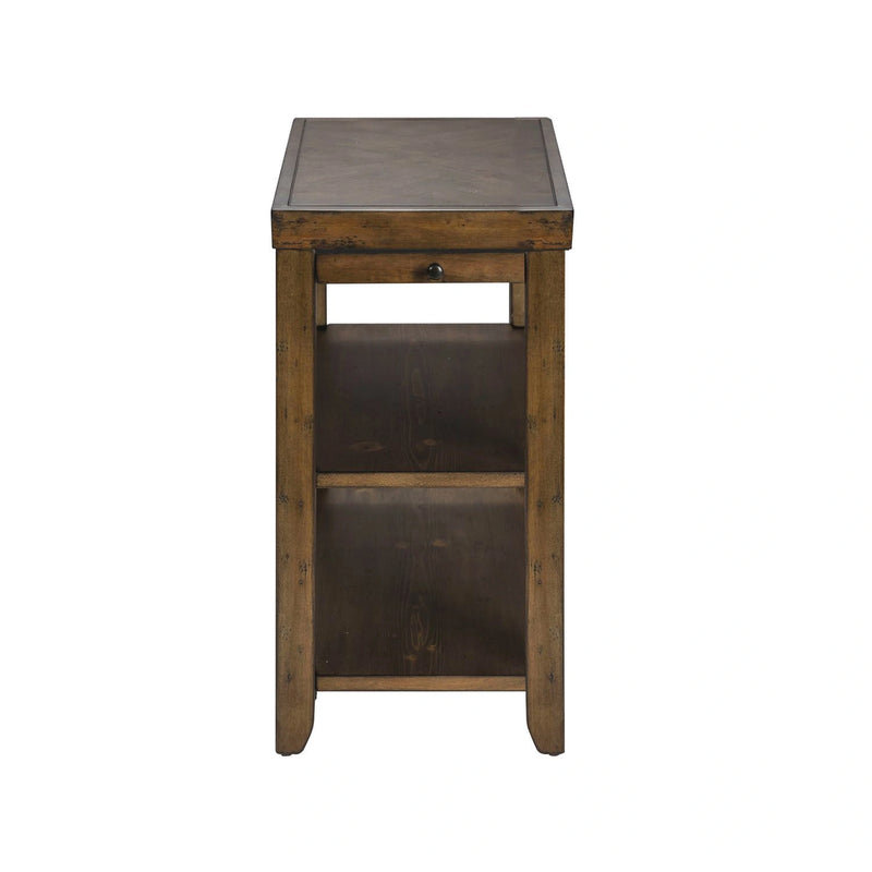 Mitchell Chairside Table in Brown image