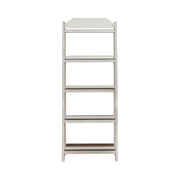 Magnolia Manor Leaning Pier Bookcase in Antique White & Weathered Bark image