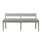 Farmhouse Reimagined Upholstered Bench (RTA) in Antique White image