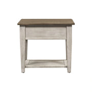Heartland Drawer End Table in Antique White image