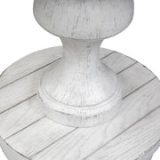 Sedona Round End Table in Heavy Distressed White image