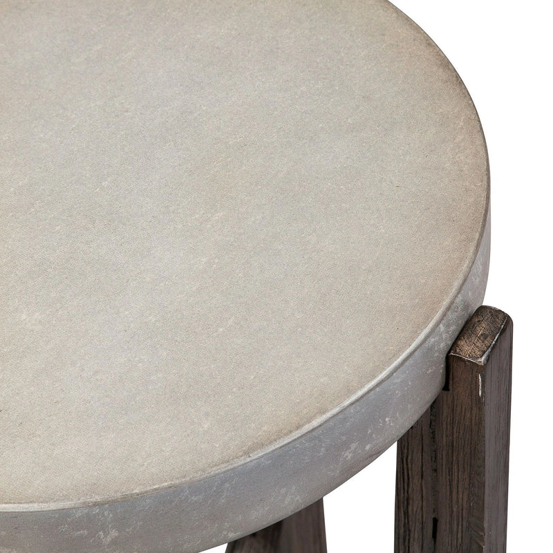 Cascade Chair Side Table in Wire Brush Rustic Brown image