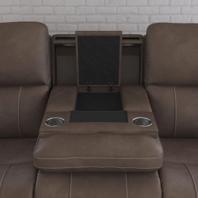 Carter Latitudes Power Reclining Sofa with Console & Power Headrests & Lumbar - 5000004704