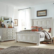 Big Valley King Panel Bed, Dresser & Mirror image