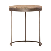 Eclipse Nesting Tables in Greystone Marble Top w/ Pewter Metal image