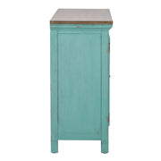 Kensington 3 Door Accent Cabinet in Turquoise image