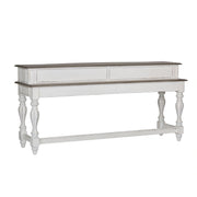 Magnolia Manor Console Bar Table in Antique White image
