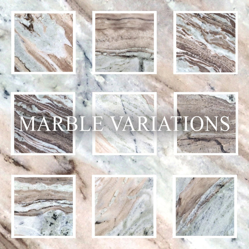 Kaleidoscope Round Pedestal Marble Table Top image
