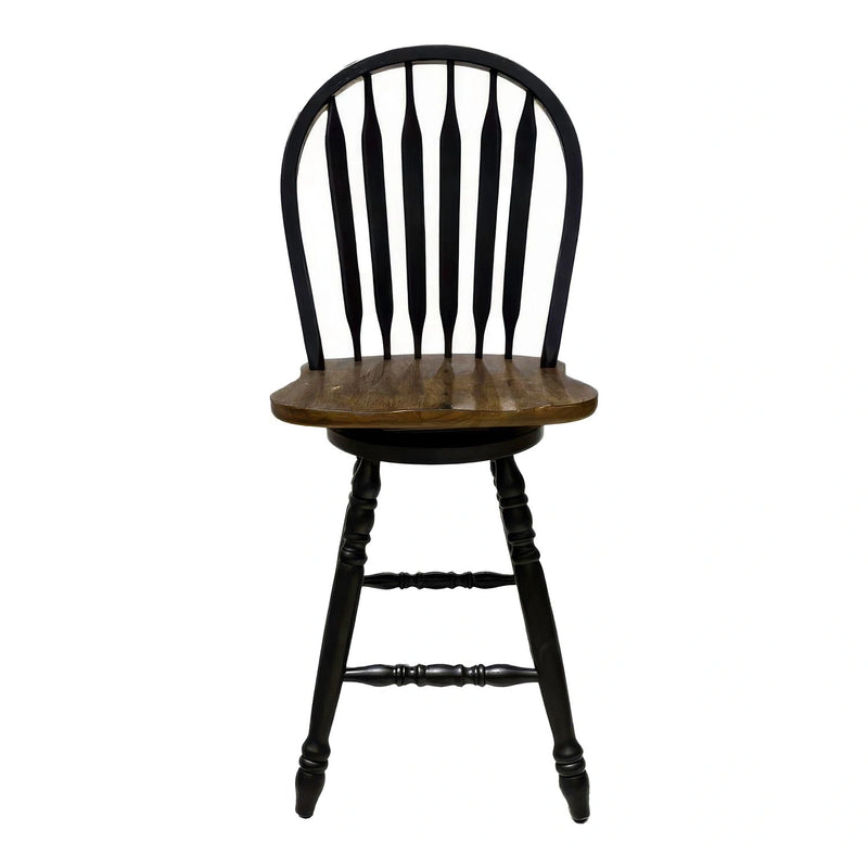 Carolina Crossing Windsor Swivel Counter Chair - Black image