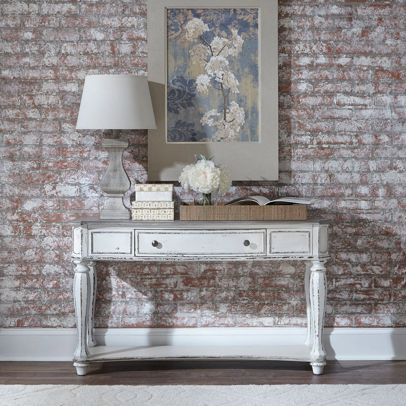 Magnolia Manor Sofa Table in Antique White image