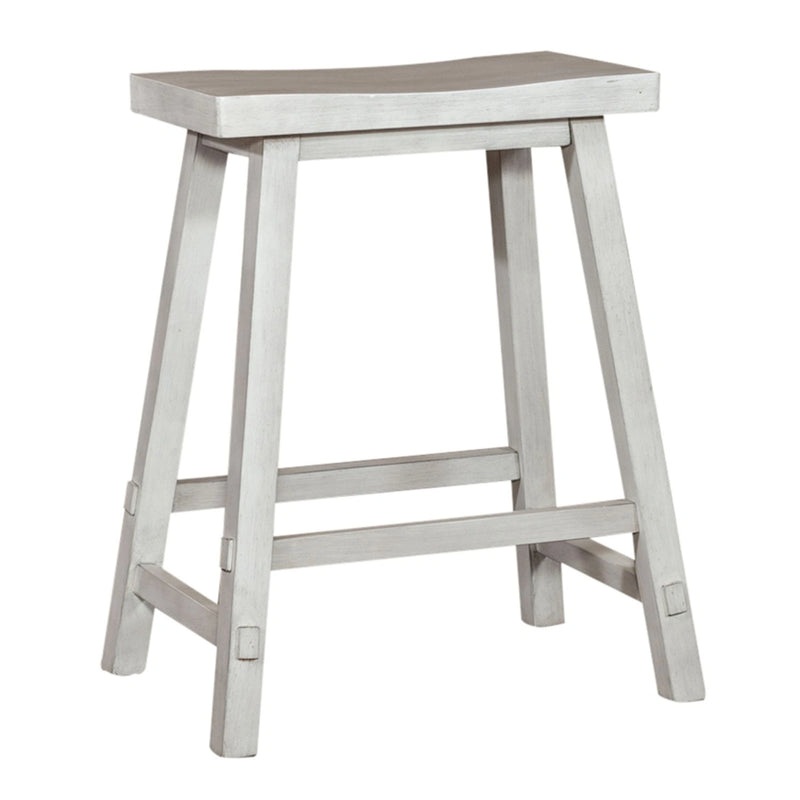 Creations 24 Inch Sawhorse Counter Stool - White image