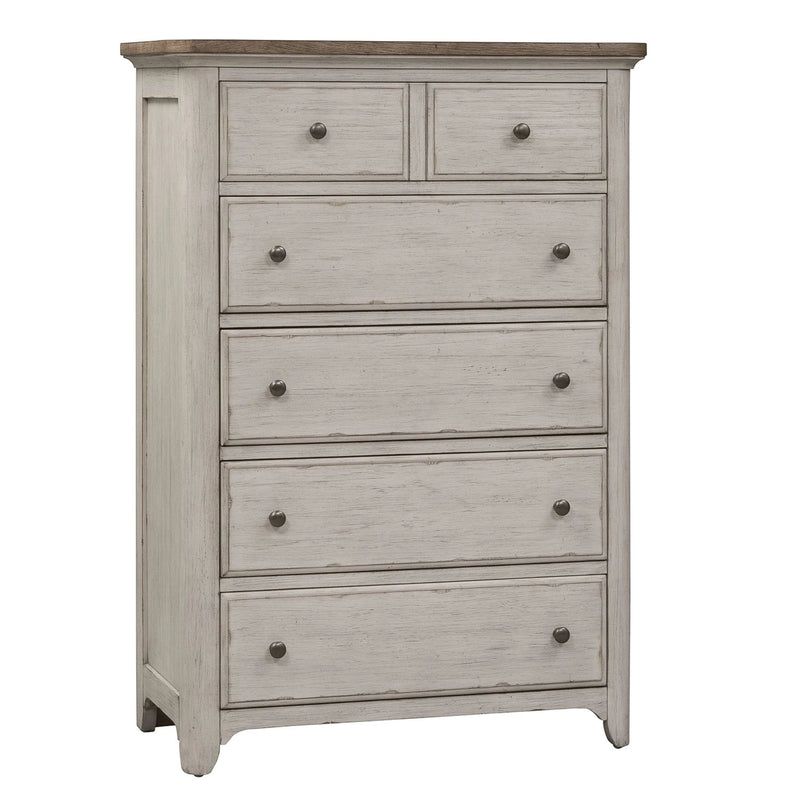 Farmhouse Reimagined Drawer Chest in Antique White image