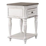 Magnolia Manor Leg Nightstand in Antique White image