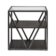 Arista Chair Side Table in Cobblestone Brown image