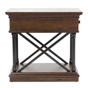 Tribeca Chairside Table in Cordovian Brown image