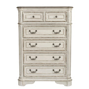 Magnolia Manor King California Panel Bed, Dresser & Mirror, Chest image