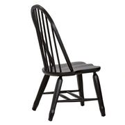 Treasures Bow Back Side Chair - Black image