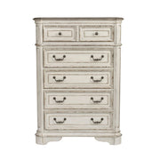Magnolia Manor Uph Bed, Dresser & Mirror, Chest image