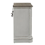 Magnolia Manor 3 Drawer Bedside Chest in Antique White image