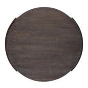 Modern View Round End Table in Gray image