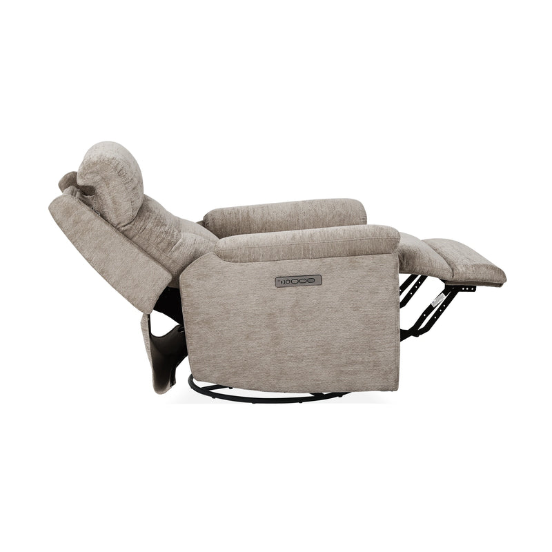 Sophisticated Perfect Match Power Swivel Gliding Recliner with Power Headrest & Lumbar