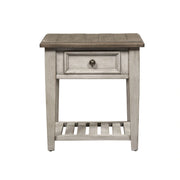 Heartland Drawer End Table in Antique White image