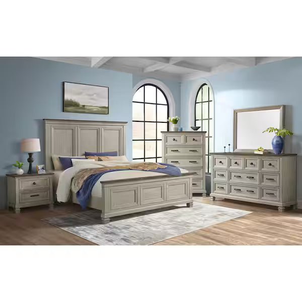 Elegance 'Farmhouse Two-Tone' Bedroom Set